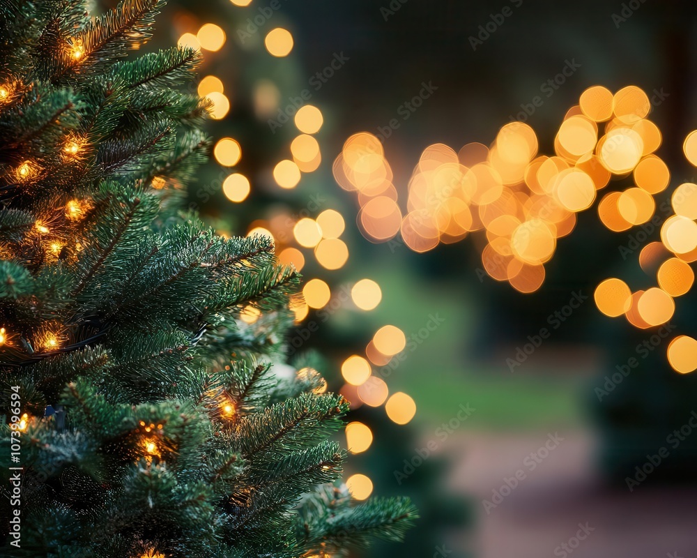 Christmas tree farm with vibrant trees, soft lighting, festive atmosphere Christmas tree farm with vibrant trees, soft lighting, festive atmosphere