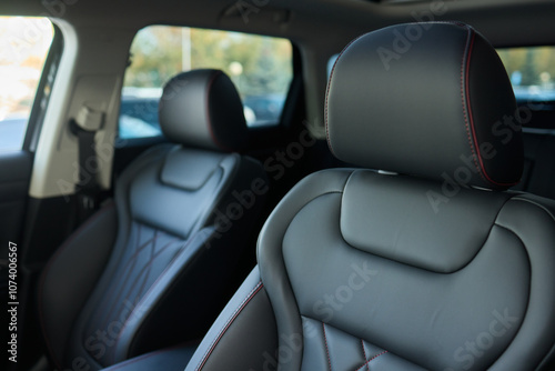 Discover the Stylish Car Interior with Premium Leather Seats for elegance and comfort