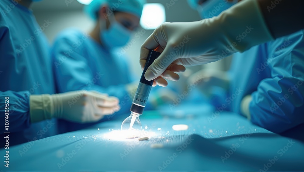 Medical professionals in scrubs performing a task with focus on hands and instruments. Generative, AI.
Medical professionals in scrubs performing a task with focus on hands and instruments. Generative, AI.