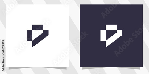 letter d logo design vector