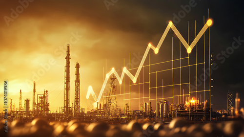 Conceptual image depicting the rise in energy prices, highlighting the increasing costs of energy and the shift towards sustainable alternatives and renewable resources to combat these challenges