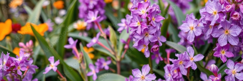 Fototapeta premium Floral spring background with purple lilac flowers in full bloom, flowers, beauty