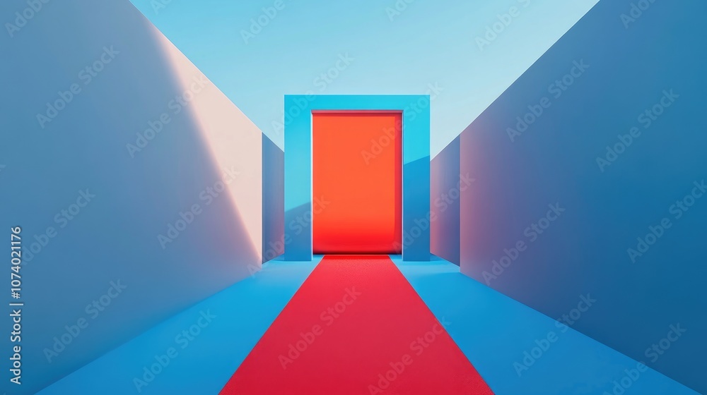 Stunning Tv And Cinema Wallpaper Design Using 3D Rendering Technology Film Strip With Elegant Red Carpet In Center And Blue Background Stunning Tv And Cinema Wallpaper Design Using 3D Rendering Technology Film Strip With Elegant Red Carpet In Center And Blue Background