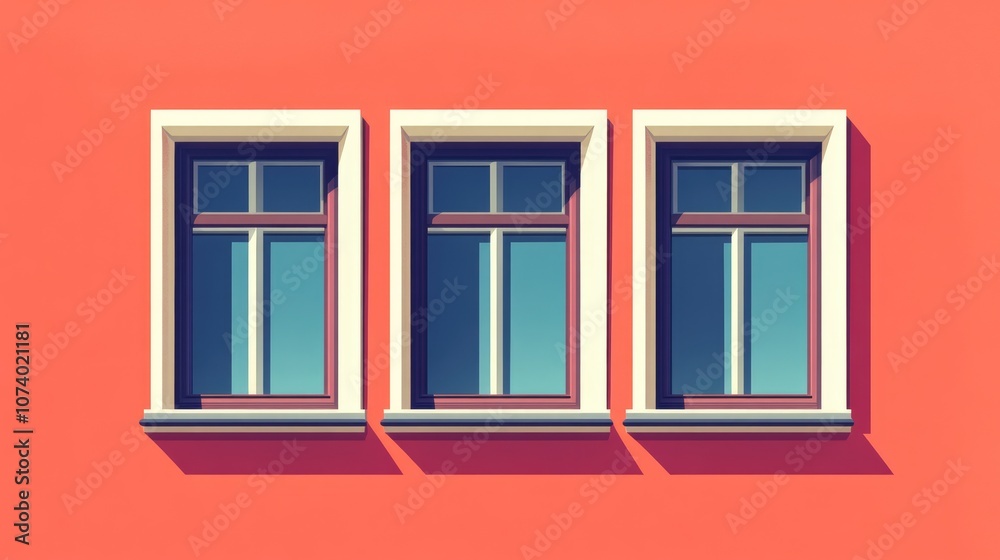 Close Up Of Small Home Windows Low E Double Pane Glass With Wooden Frame Designed With Energy Efficient Materials Close Up Of Small Home Windows Low E Double Pane Glass With Wooden Frame Designed With Energy Efficient Materials