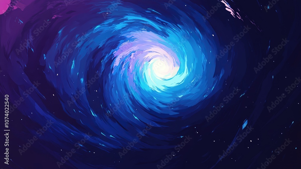 Obraz premium Hurricane Category Five Night Satellite View Of Pacific Storm Swirling Cyclone Typhoon Climate Change Concept Ai Generated Image