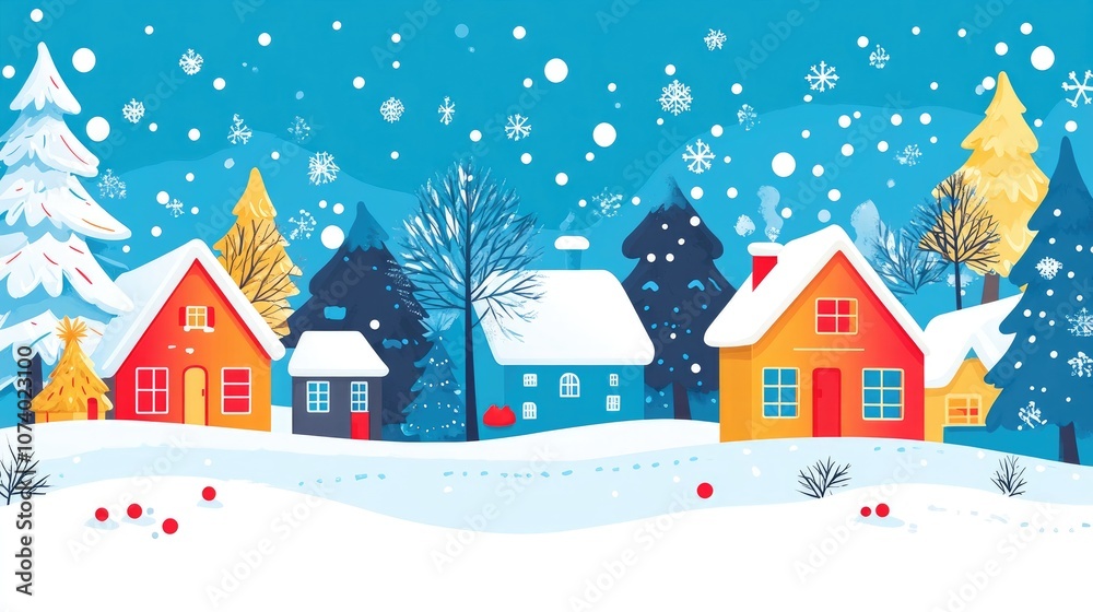 Beautiful Christmas Snow Colored Background With Sky And New Year Themes Aerial View Preparation For Festive Celebrations Beautiful Christmas Snow Colored Background With Sky And New Year Themes Aerial View Preparation For Festive Celebrations
