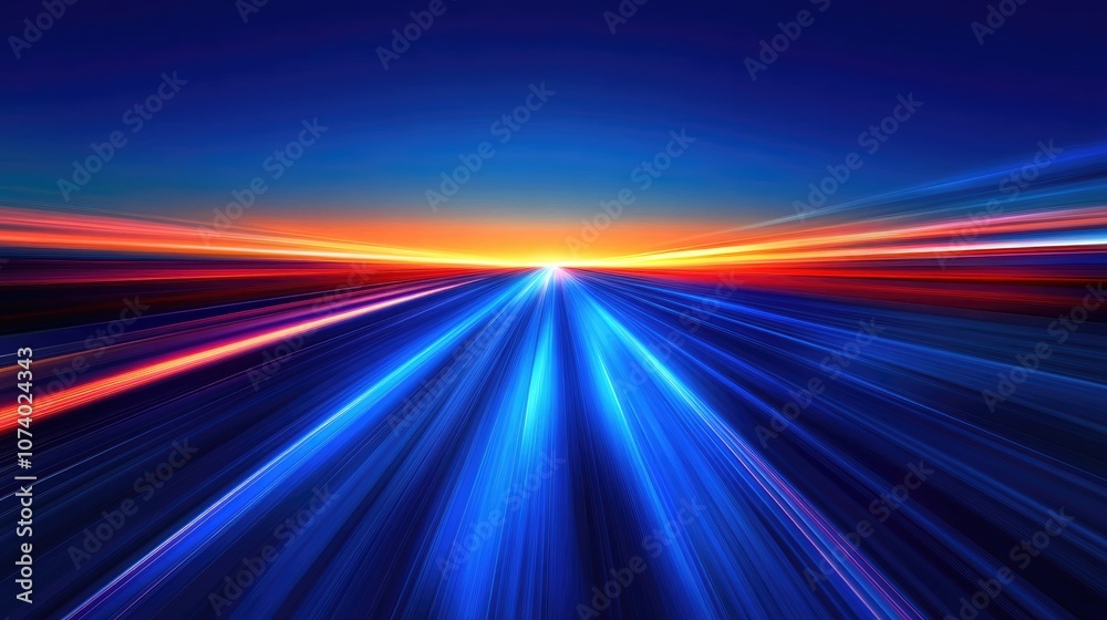 Blue Blur Of Speed On Racetrack Light Trails At Night Scene High Speed Light Trails Background Abstract Night Racing Blue Blur Of Speed On Racetrack Light Trails At Night Scene High Speed Light Trails Background Abstract Night Racing