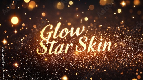 Glow Star Skin Crescent Moon and Star Symbolizing Nighttime Skincare and Rejuvenation photo