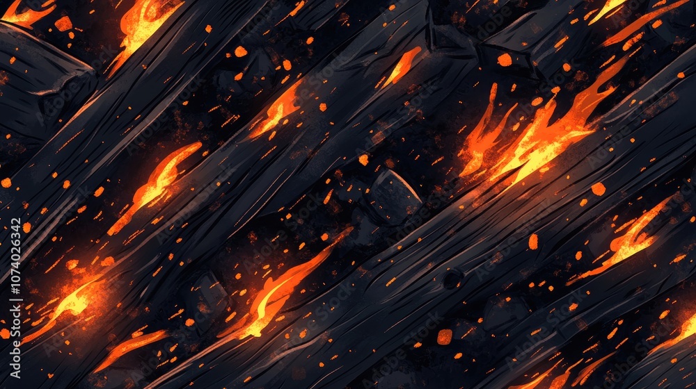 Burning Wood Texture Background With Glowing Orange Embers And Charcoal In Darkness Bright Hot Defocused Close Up Detail Burning Wood Texture Background With Glowing Orange Embers And Charcoal In Darkness Bright Hot Defocused Close Up Detail