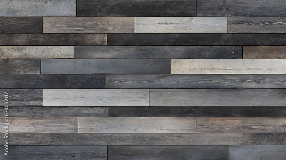 Empty rustic dark wood floor or wall background with charcoal grey hardwood planks seamless texture Empty rustic dark wood floor or wall background with charcoal grey hardwood planks seamless texture