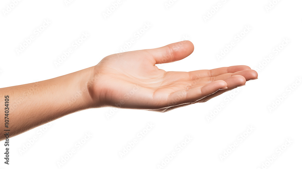 Mysterious hand holding an unknown object cut out on a white background evoking curiosity and intrigue conceptual photography Mysterious hand holding an unknown object cut out on a white background evoking curiosity and intrigue conceptual photography