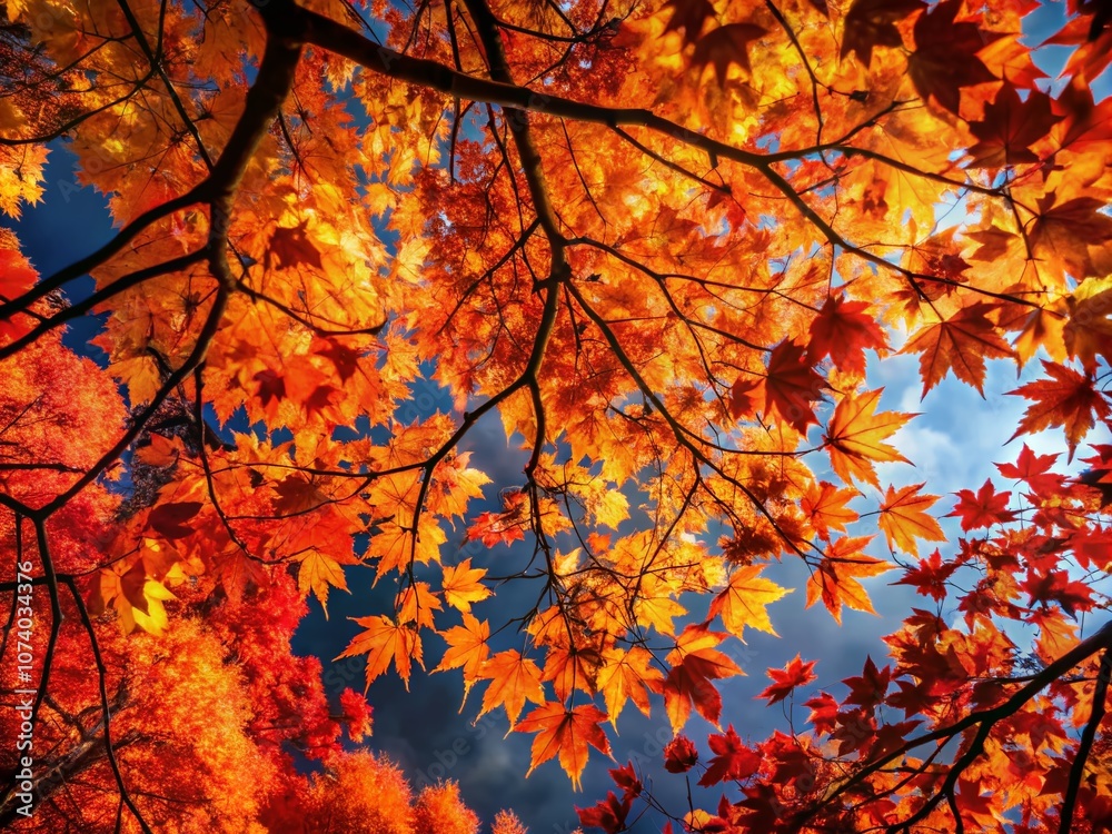 Aerial View of Vibrant Autumn Leaves in Silhouette Photography, Capturing the Beauty of Fall Colors from Above in a Stunning Nature Background Aerial View of Vibrant Autumn Leaves in Silhouette Photography, Capturing the Beauty of Fall Colors from Above in a Stunning Nature Background