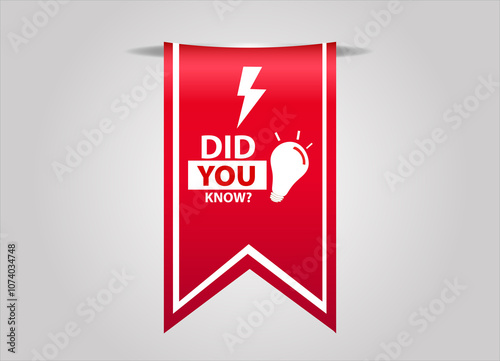  red flat sale web banner for did you know banner and poster