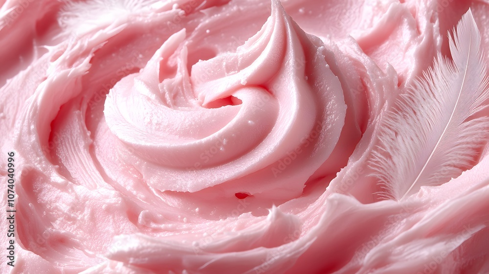 Soft Pink Cream Abstract Swirls for Sweet Treats Soft Pink Cream Abstract Swirls for Sweet Treats