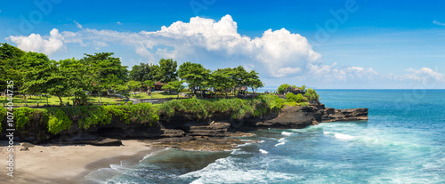 Rocky coast on Bali, Indonesia photo