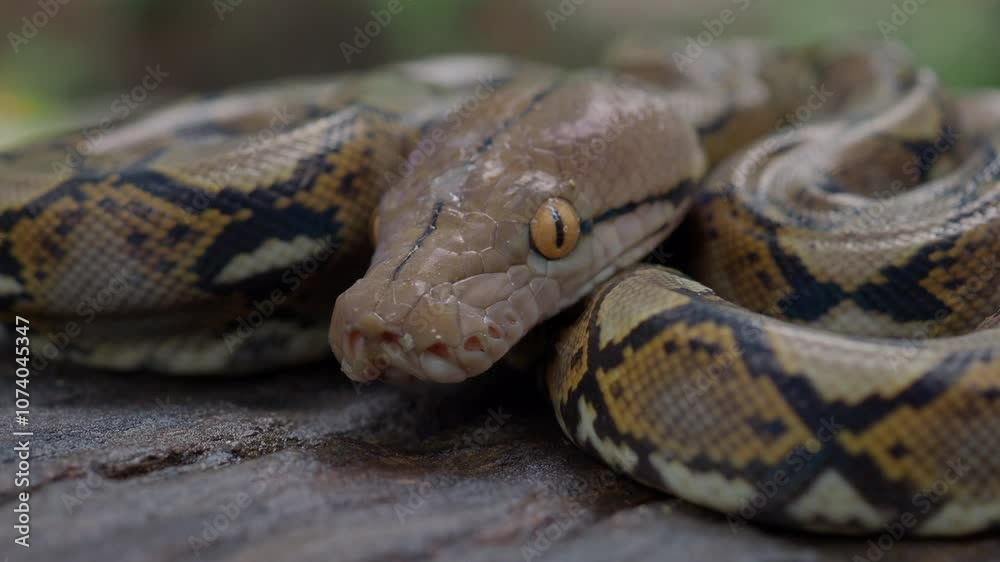 Pythons are reptiles that live in natural habitats. Pythons are reptiles that live in natural habitats.