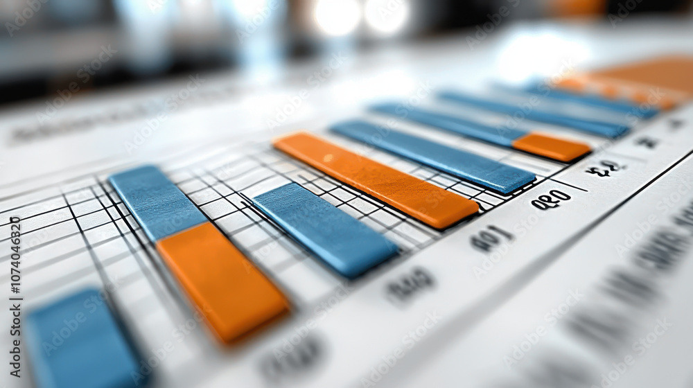 Data visualization with colorful bar graphs showing trends and analysis Data visualization with colorful bar graphs showing trends and analysis