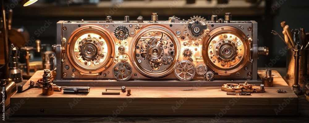 A Detailed View of the Intricate Mechanics of a Mechanical Clock A Detailed View of the Intricate Mechanics of a Mechanical Clock