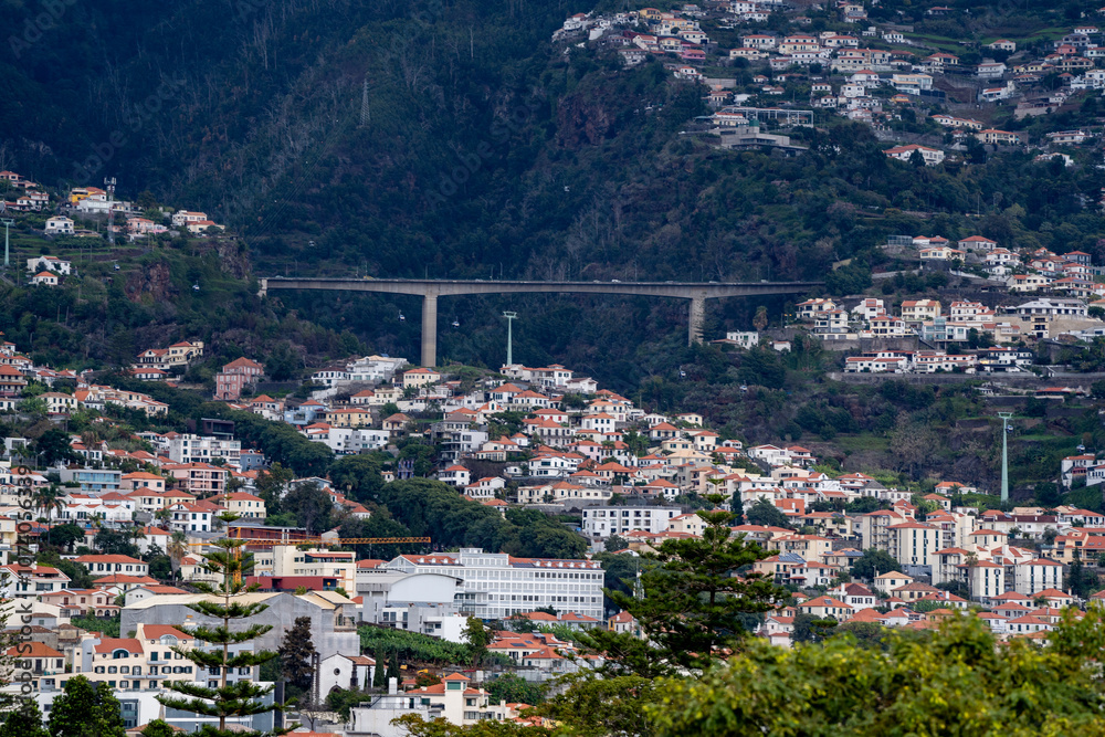 Fototapeta premium Funchal capital of Madeira Portugal landscape