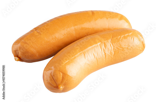 yellow sausage cut out isolated transparent background