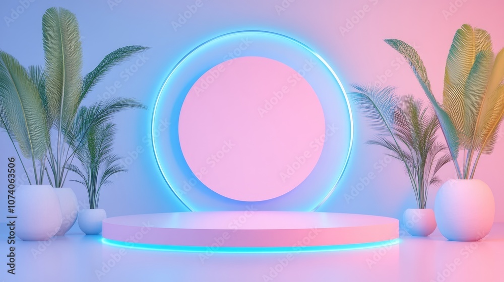3D product podium on pastel background Abstract minimal geometric concept Studio platform for exhibitions and marketing presentations 3D product podium on pastel background Abstract minimal geometric concept Studio platform for exhibitions and marketing presentations