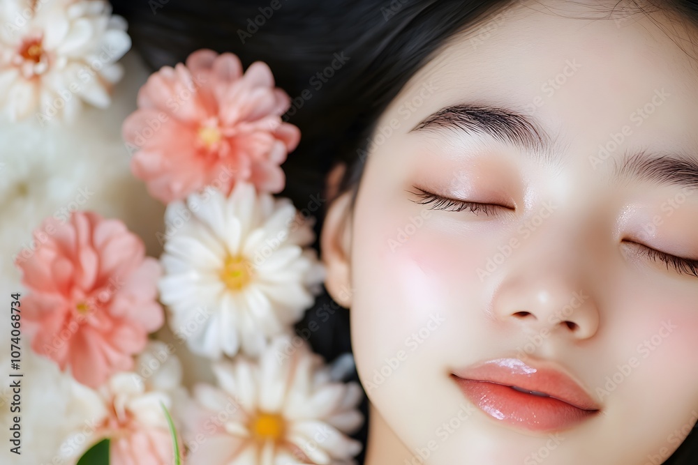 A skin care massage , Generative AI A skin care massage , Generative AI