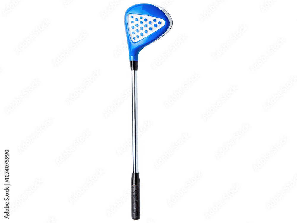 Blue Golf Club with Unique Pockmarked Design on Transparent Background Perfect for Sport and Recreation Themes in Stock Imagery Blue Golf Club with Unique Pockmarked Design on Transparent Background Perfect for Sport and Recreation Themes in Stock Imagery