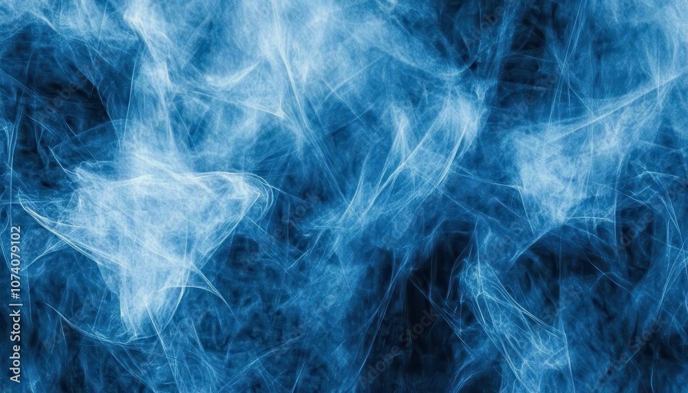 Obraz premium Abstract Blue and White Swirling Pattern