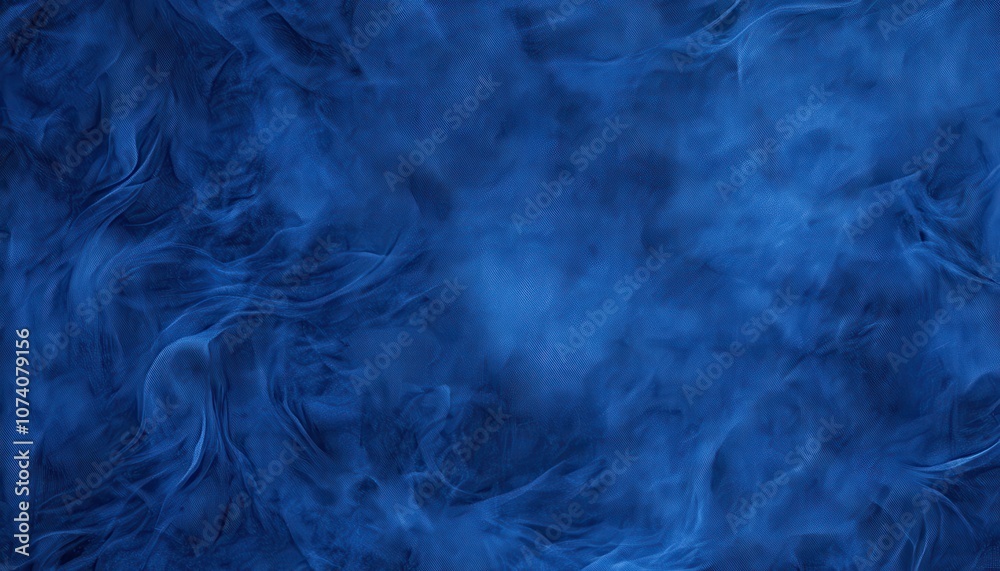Abstract Blue Fabric with Wrinkles and Texture Abstract Blue Fabric with Wrinkles and Texture
