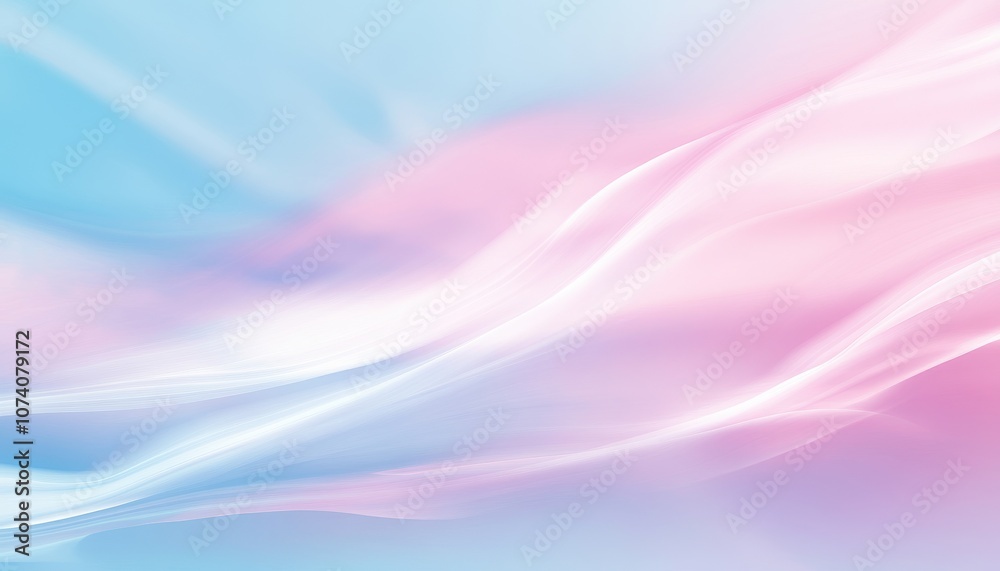 Obraz premium Abstract Blue and Pink Gradient with Swirling Lines