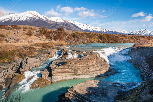 Fototapeta Naklejka Na Ścianę i Meble -  Landscape in Torres del Paine National Park - Chile - Patagonia