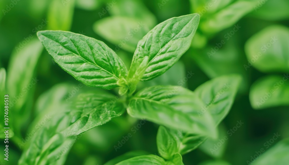 Close-up of Vibrant Green Leaves on a Plant