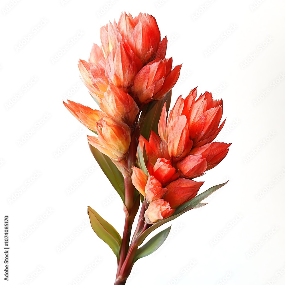 Amranthas Red isolated on a with a white background, close up Amranthas Red isolated on a with a white background, close up