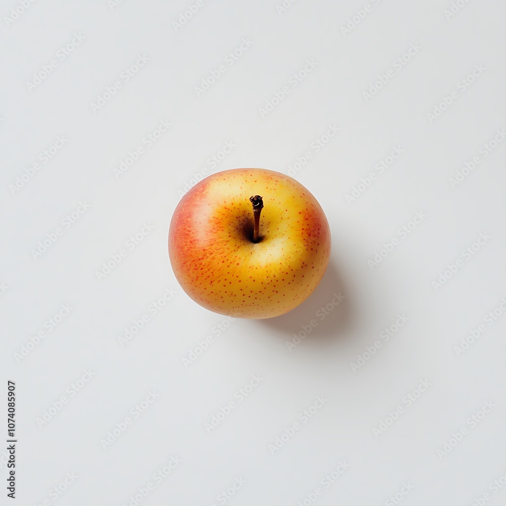 Apple - Fuji isolated on a with a white background, close up