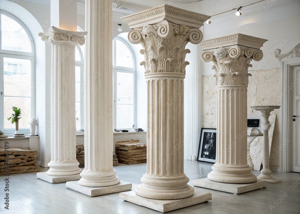 Elegant Antique White Columns for Home Decor and Architectural Photography, Perfect for Timeless Interiors and Vintage Aesthetics, Enhancing Spaces with Classic Beauty Elegant Antique White Columns for Home Decor and Architectural Photography, Perfect for Timeless Interiors and Vintage Aesthetics, Enhancing Spaces with Classic Beauty
