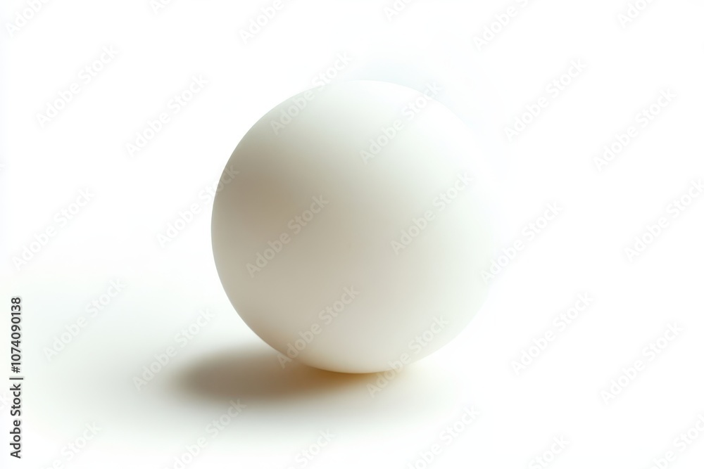 A single ping pong ball on a white background A single ping pong ball on a white background