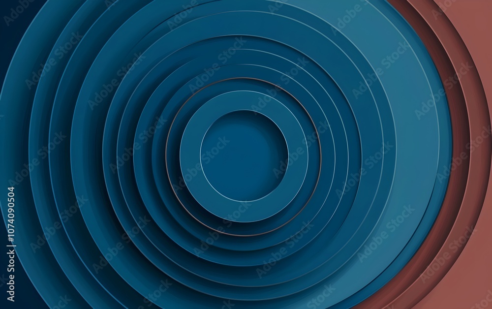 Abstract composition of layered circular shapes in varying shades of blue and earthy tones, creating a soothing and modern visual effect. Abstract composition of layered circular shapes in varying shades of blue and earthy tones, creating a soothing and modern visual effect.