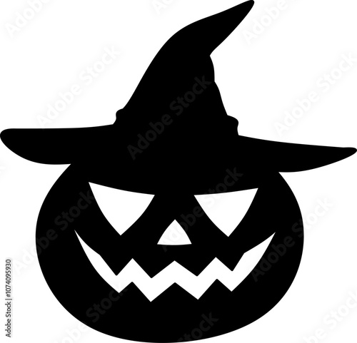 Pumkin lantern silhouette icon design vector ,black pumkin head on white background, Helloween festival pumkin lantern icon clip art illustration 