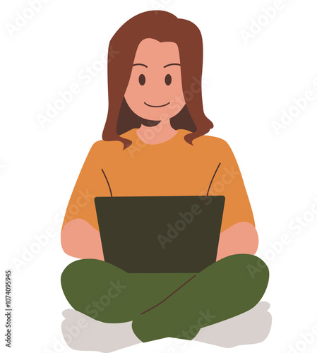person working on laptop