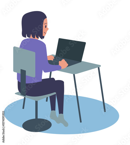 person working on laptop