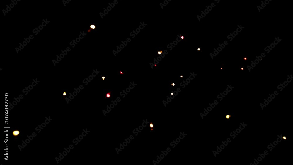 Twinkling lights with a black background Twinkling lights with a black background