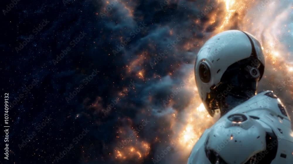 Astronaut in the space. Created with AI. Astronaut in the space. Created with AI.