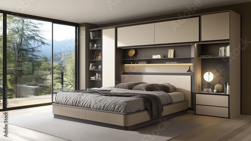 room with bed