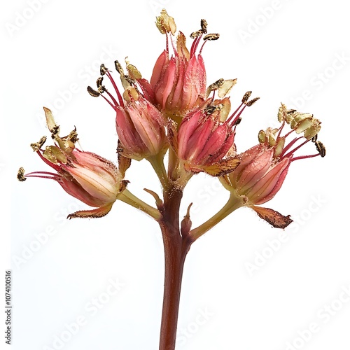 Aesculus isolated on a with a white background
