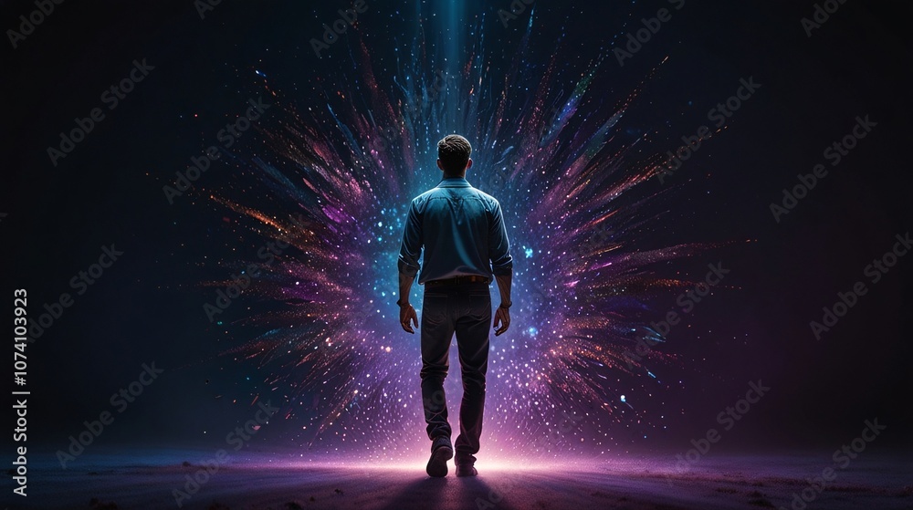 In the center of the frame stands a mesmerizing mauve-tinted spellbinding wormhole wrangler, his sleek form delineated against a backdrop of swirling cosmic hues. In the center of the frame stands a mesmerizing mauve-tinted spellbinding wormhole wrangler, his sleek form delineated against a backdrop of swirling cosmic hues.