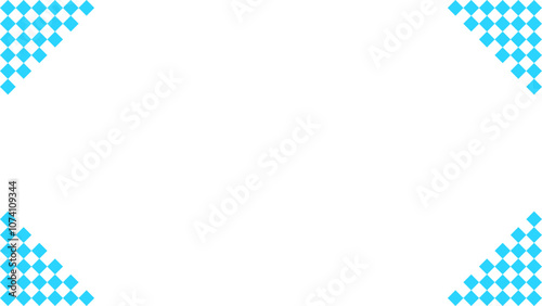 Background white with blue square in corner. Vector can be used for banners, posters, power points, templates, slides, etc.