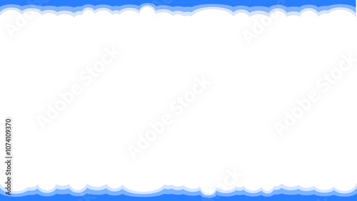 Background white with blue wave. Vector can be used for banners, posters, power points, templates, slides, etc.