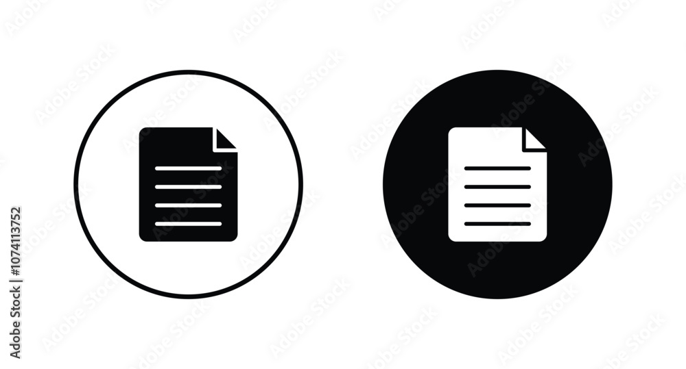 document icon set vector illustration document icon set vector illustration
