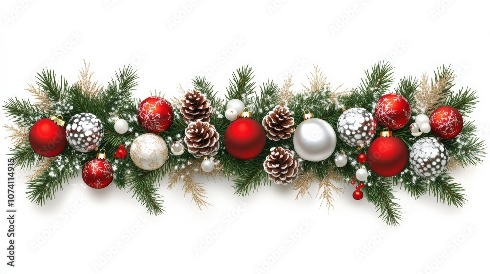 Elegant Christmas Ornament and Pine Decoration for Festive Celebrations Elegant Christmas Ornament and Pine Decoration for Festive Celebrations