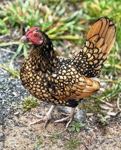 Farm chicken beautiful 